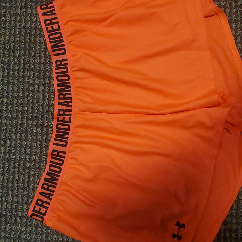 Under Armour Orange Athletic Shorts